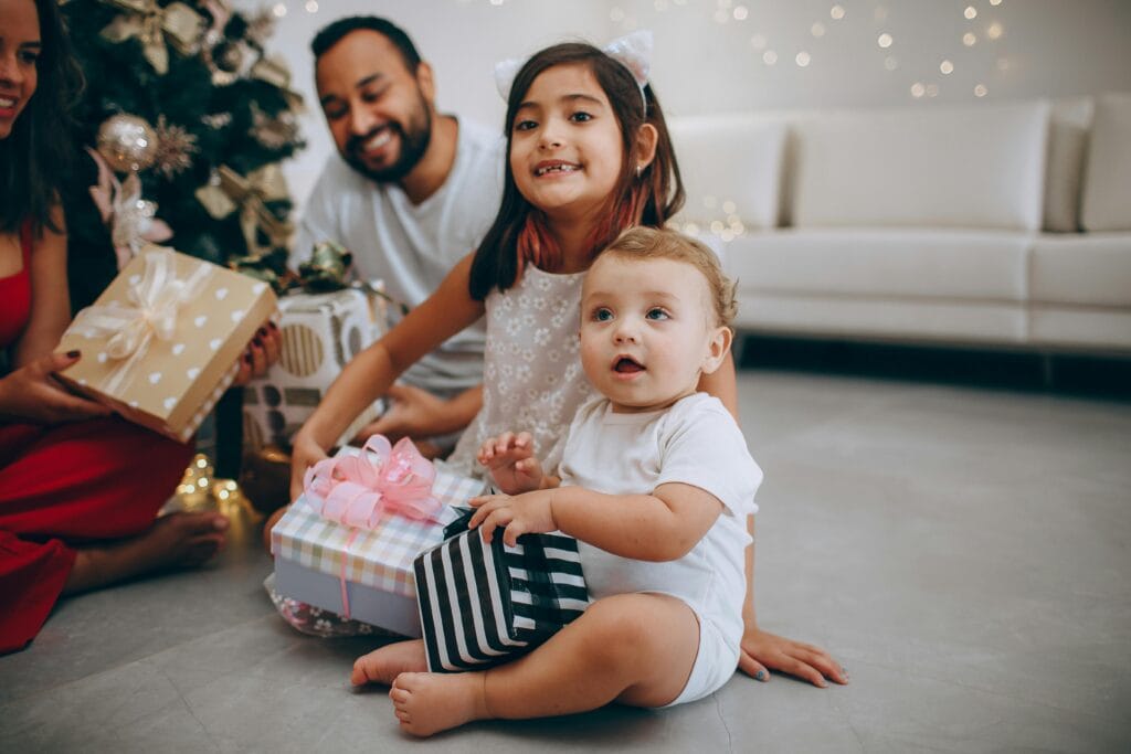 baby cadeau uitpakken