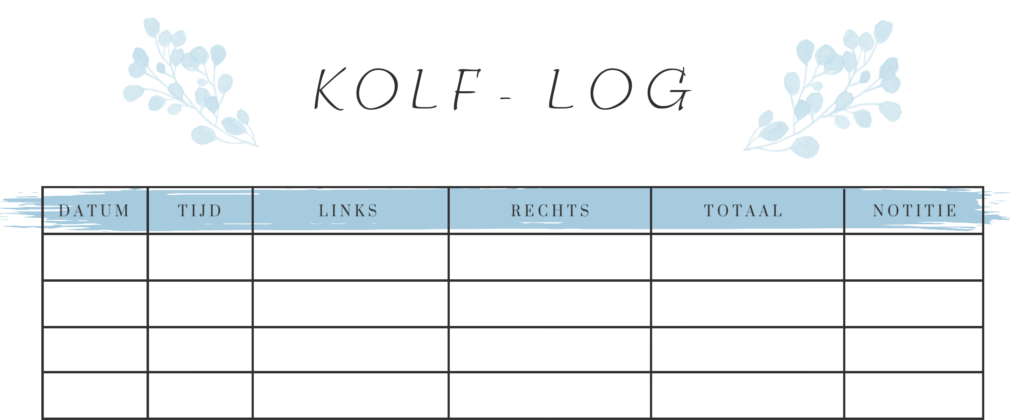 kolf log blauw